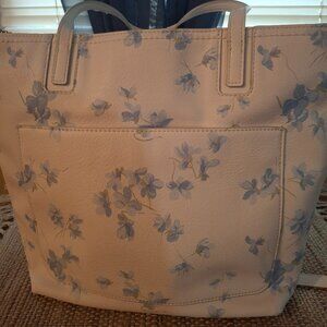 Lauren Conrad handbag with light blue flowers